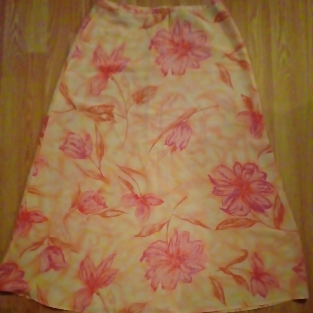 Kathie Lee Pink/Pastel Long Skirt